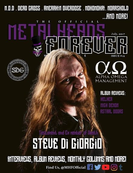 MetalHeads Forever: July Issue - Ft. Interviews With Steve Di Giorgio, Unhuman Insurrection, Nox Vorago, Norrskold, Desecrator, Evho