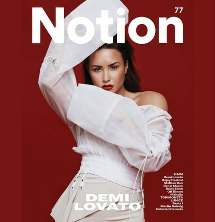 Demi Lovato Covers Notion Magazine Issue 77