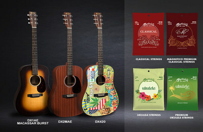 Martin Guitar To Debut Three New X Series Dreadnought Guitars, Along With New Premium Classical And Ukulele Strings At Winter NAMM 2018