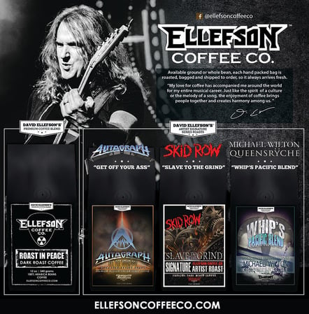 David Ellefson's Ellefson Coffee Co Exhibit At NAMM, Debut Artist Signature Roasts