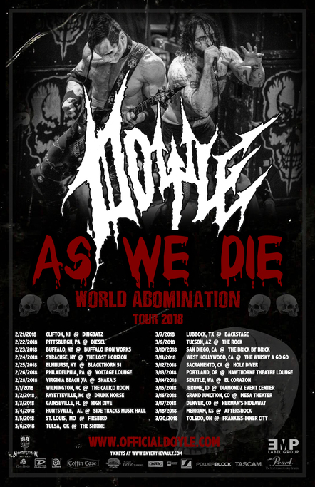 Doyle Announces As We Die World Abomination Tour 2018