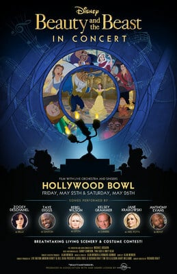Zooey Deschanel, Kelsey Grammer, Taye Diggs, Rebel Wilson And Jane Krakowski Lead All-star Cast In Disney's Beauty And The Beast In Concert At The Hollywood Bowl Performed With Orchestra Live-To-Film