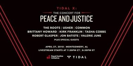 TIDAL To Livestream The Roots, Usher, Common And More From Equal Justice Initiative's Concert For Justice And Peace In Montgomery, AL