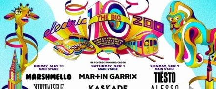 Electric Zoo: The Big 10 Releases Day By Day Line-up