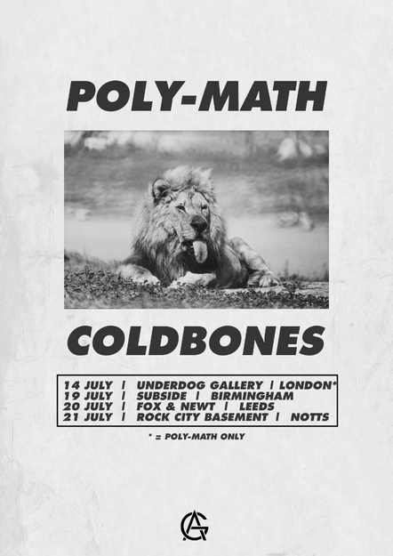 Poly-Math Announce July 2018 UÎš Tour With Coldbones