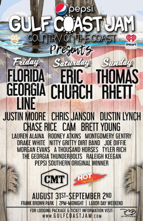 Pepsi Gulf Coast Jam To Host CMT