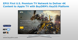 EPIX First US Premium TV Network To Deliver 4K Content To Apple TV With Buydrm's KeyOS Platform