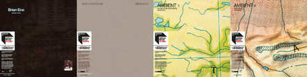 Brian Eno - 'Discreet Music' - 'Music For Films' - 'Music For Airports' - 'On Land'