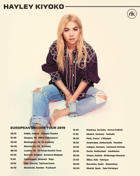 Hayley Kiyoko Announces 2019 European Tour Dates