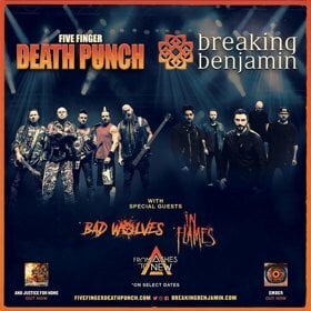 Five Finger Death Punch And Breaking Benjamin: Kick-Off Massive Fall US Arena Tour