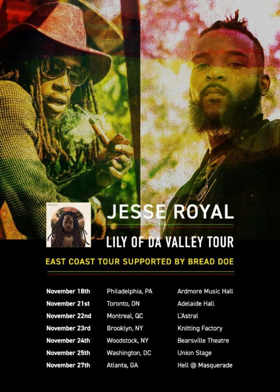 Bread Doe Joins Jesse Royal For Lily Of Da Valley Tour