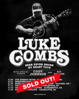 Luke Combs Sells Out Summer Tour Dates!