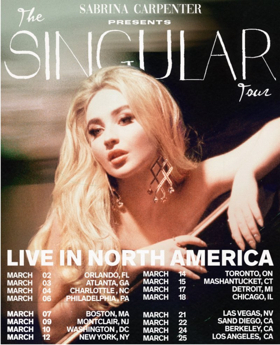 Sabrina Carpenter Announces 'The Singular Tour'