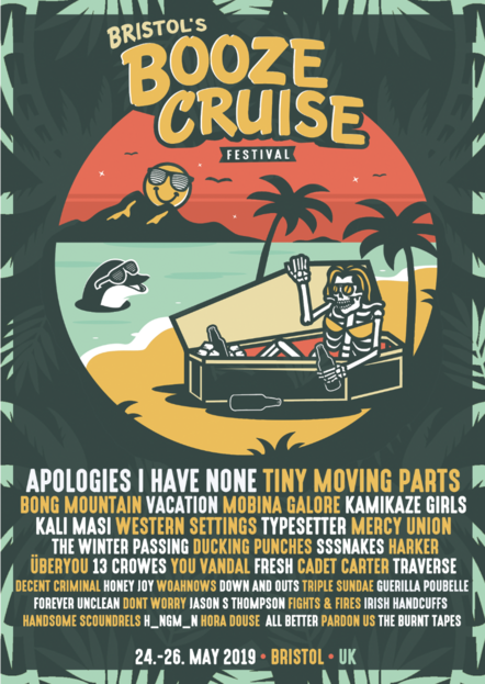 Bristol's Booze Cruise Announce 3rd Wave Of Acts For Inaugural Festival