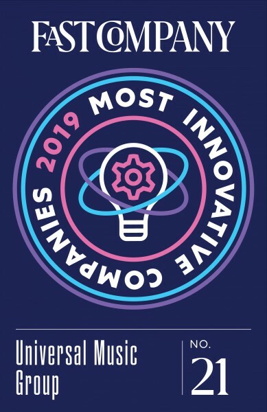 Universal Music Group Named To Fast Company's Annual List Of World's 50 Most Innovative Companies