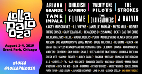 Ariana Grande, Childish Gambino, Twenty One Pilots, The Strokes To Headline Lollapalooza 2019