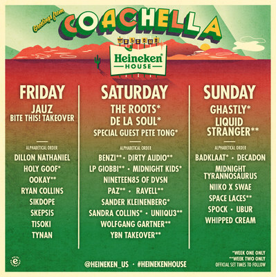 The Roots And De La Soul Headline A Newly Designed Heineken House At Coachella