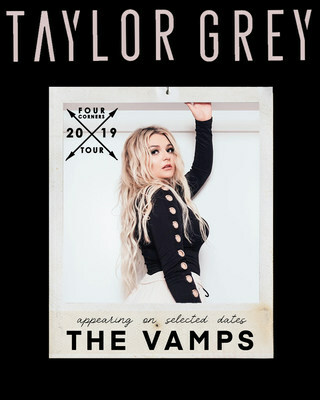 Just Announced: Taylor Grey Set To Join The Vamps On 'Four Corners' Tour Select Dates In UK - Tickets On Sale