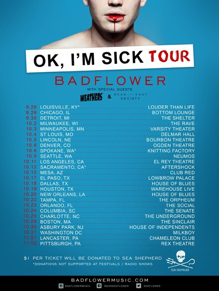 Badflower Announces "OK, I'm Sick" Fall Tour (Tickets On-Sale August 2nd)