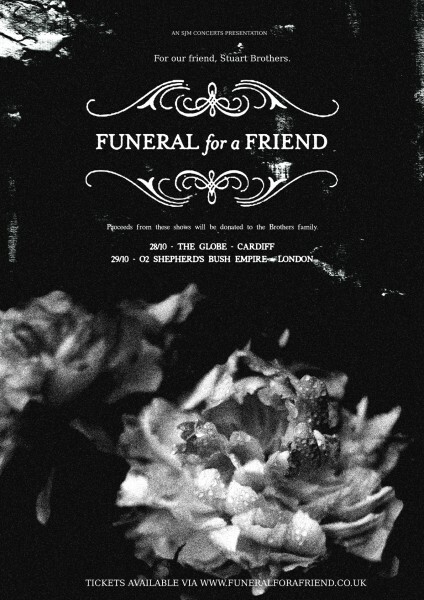 Funeral For A Friend Announces Two Benefit Shows This October 2019