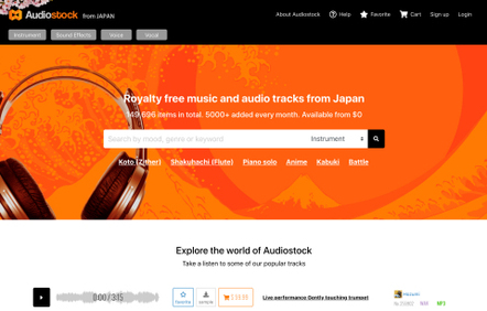 Major Japanese Stock Music Service Audiostock Releases English Language Version