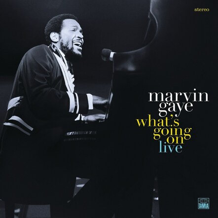 Marvin Gaye 'What's Going On Live' Newly Mixed For Its First Standalone Release By Motown In 2LP Black Vinyl, 2LP Color Vinyl, CD, And Digital Editions