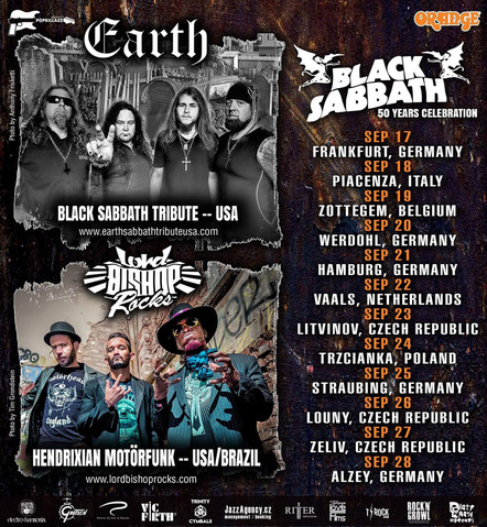 Earth Black Sabbath Tribute USA & Lord Bishop Rocks 'Lords Of The Earth' European Tour 2019