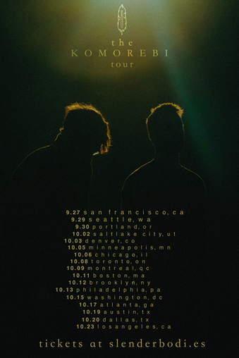 Slenderbodies Kick Off Headlining U.S. Fall Tour Supporting Debut LP 'Komorebi'