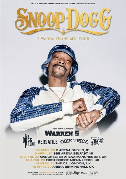 Snoop Dogg Announces UÎš Arena Tour For April 2020