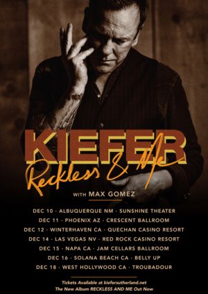 Kiefer Sutherland Announces December Tour Dates