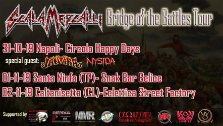 Scala Mercalli Announce 'Bridge Of The Battles Tour'