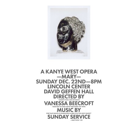 Kanye West Brings Original Opera 'Mary' To Lincoln Center On December 22, 2019