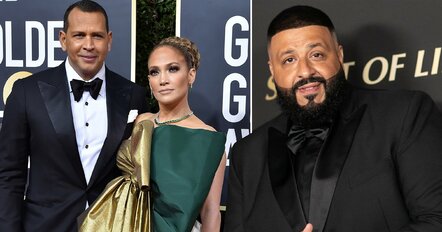 Jennifer Lopez 'Films Super Bowl Commercial' With Fiance Alex Rodriguez & DJ Khaled By Her Side