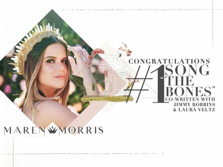 Maren Morris Earns Third No 1 Song With "The Bones"!