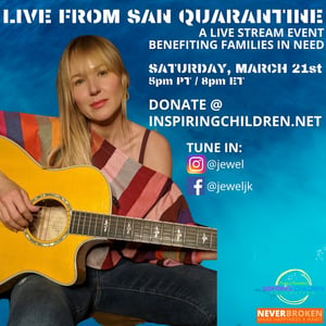 Jewel To Hold A Livestream Concert To Raise Funds For Families