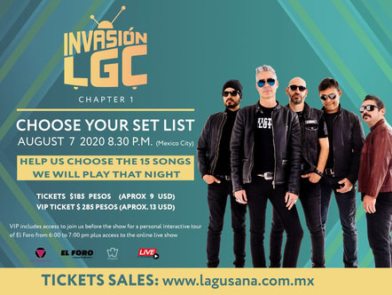 Latin Alternative Pop-Rock Band La Gusana Ciega Presents Invasion LGC