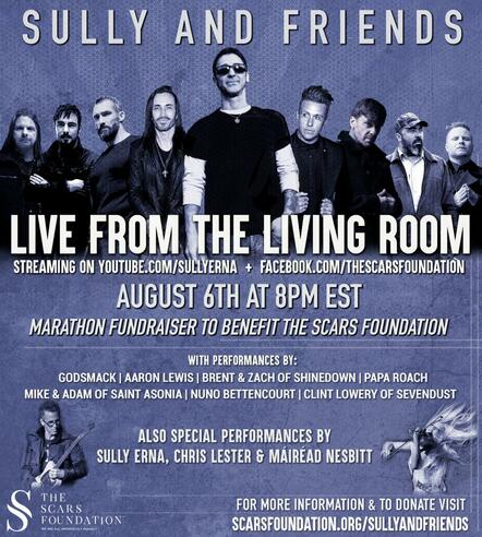 Godsmack's Sully Erna Hosts 'Live From The Living Room' Marathon Fundraiser In Support Of SCARS Foundation