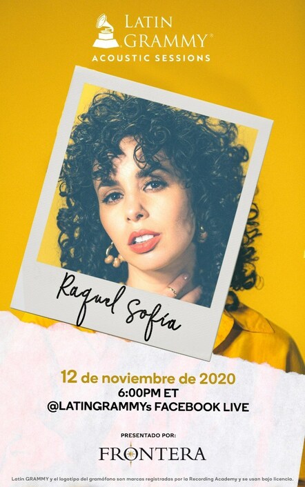 Frontera Will Host A Virtual Acoustic Concert Featuring Grammy Nominee And Three-Time Latin Grammy Nominee Raquel SofÃ­a