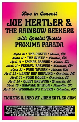 Joe Hertler & The Rainbow Seekers Will Stop In Greenville On April 28, 2021