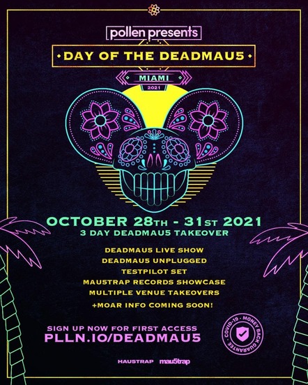 Pollen Presents Day Of The Deadmau5: A Three-Day Experience October 28-31
