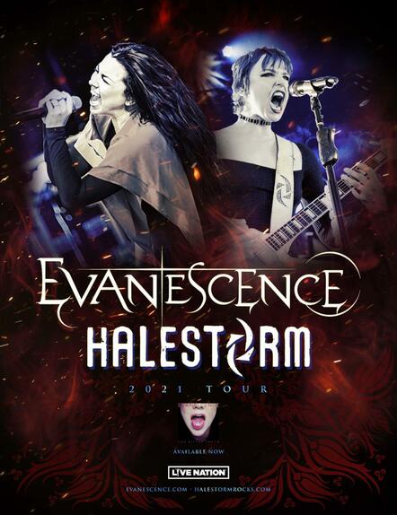 Evanescence + Halestorm Announce Fall 2021 US Arena Tour