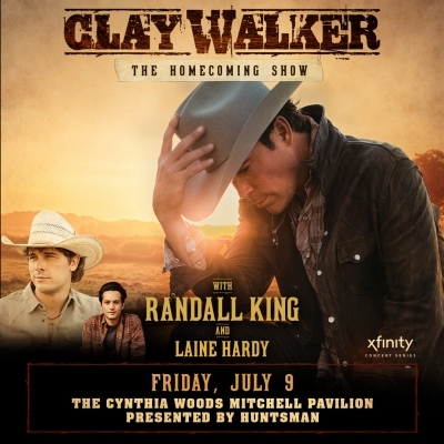 Clay Walker Returns To Houston For Homecoming Show At Cynthia Woods Mitchell Pavilion On July 9, 2021