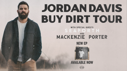 Jordan Davis Announces Headlining Buy Dirt Tour Beginning This Fall