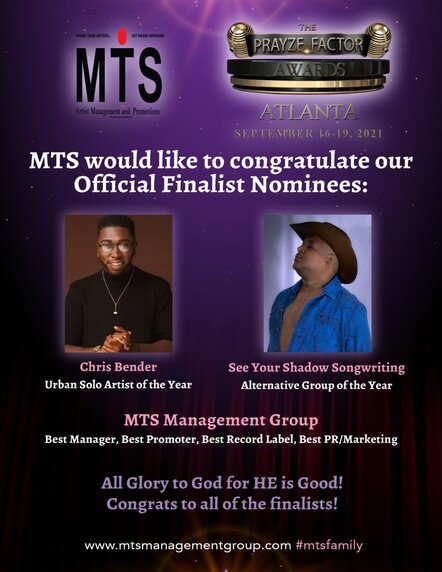 MTS And Clients Nominated For 2021 Prayze Factor Awards In Atlanta