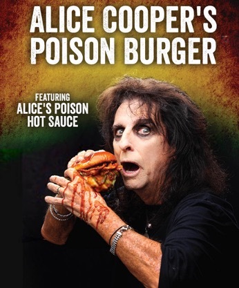 Rock & Brews + Alice Cooper Launch "Poison Burger" - Featuring Alice Cooper's "Poison" Reaper Hot Sauce
