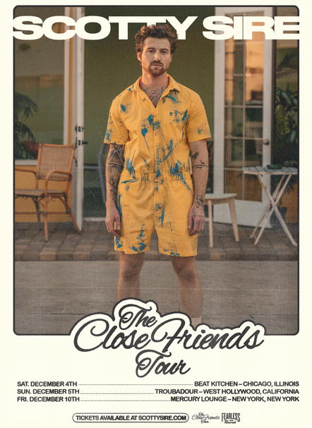 Scotty Sire Announces Intimate 'The Close Friends Tour'