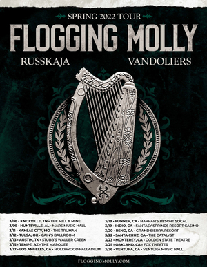 Flogging Molly Announce 2022 Spring Tour Dates