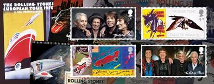 Royal Mail To Honour Rock Legends, The Rolling Stones, With A Set Of 12 Special Stamps