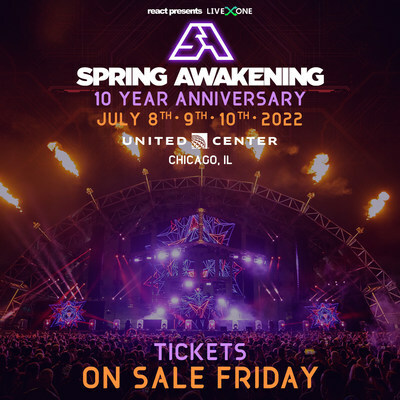 Spring Awakening Music Festival 10th Anniversary (#SAMF10) At United Center In Chicago, July 8-10, 2022