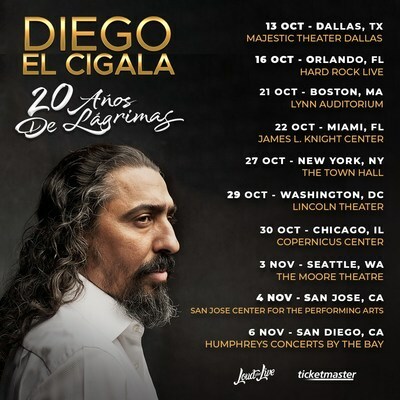 Diego El Cigala Announces New US Tour '20 Anos De Lagrimas'